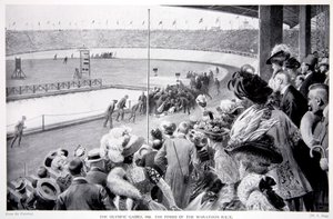 El Final de la Carrera de Maratón, los Juegos Olímpicos, 1908 de Samuel Begg